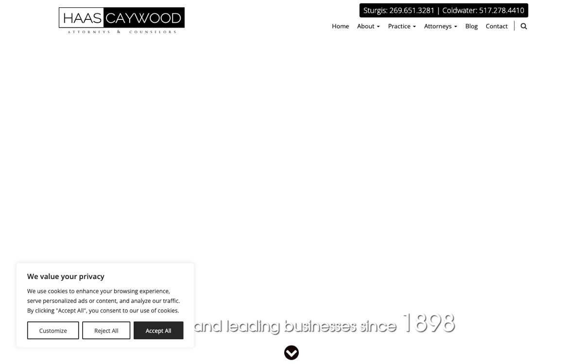 HaasCaywood PC's homepage