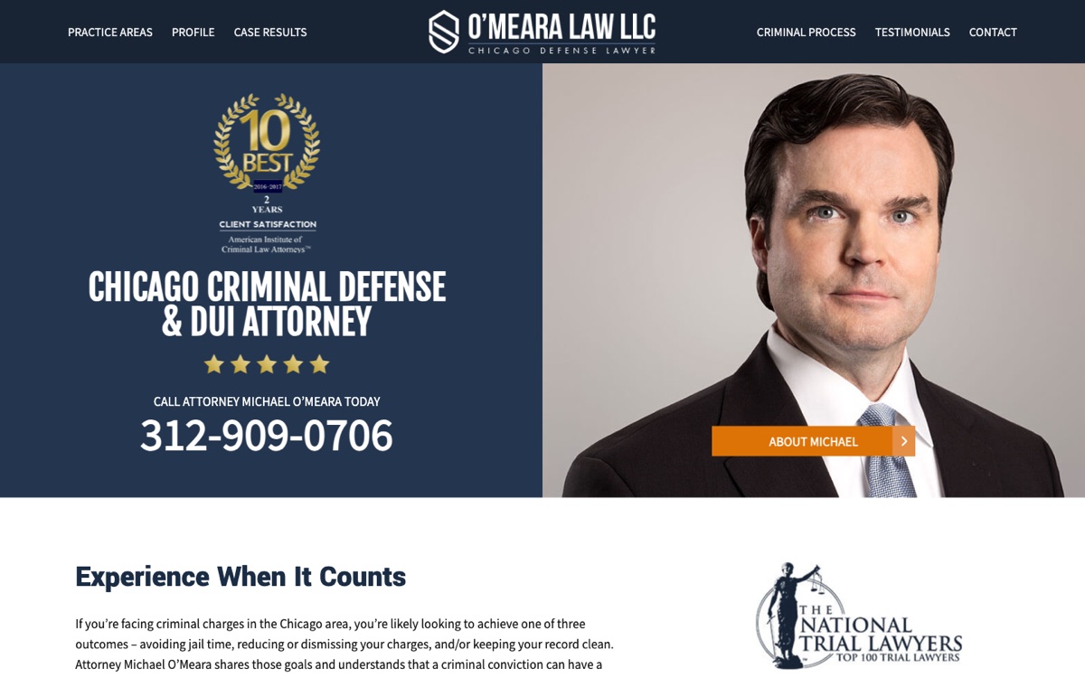 O'Meara Law's homepage